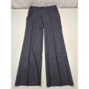 VTG Sansabelt Dress Pants Mens 40x36 Gray Wool Flat Front Unhemmed USA NWT